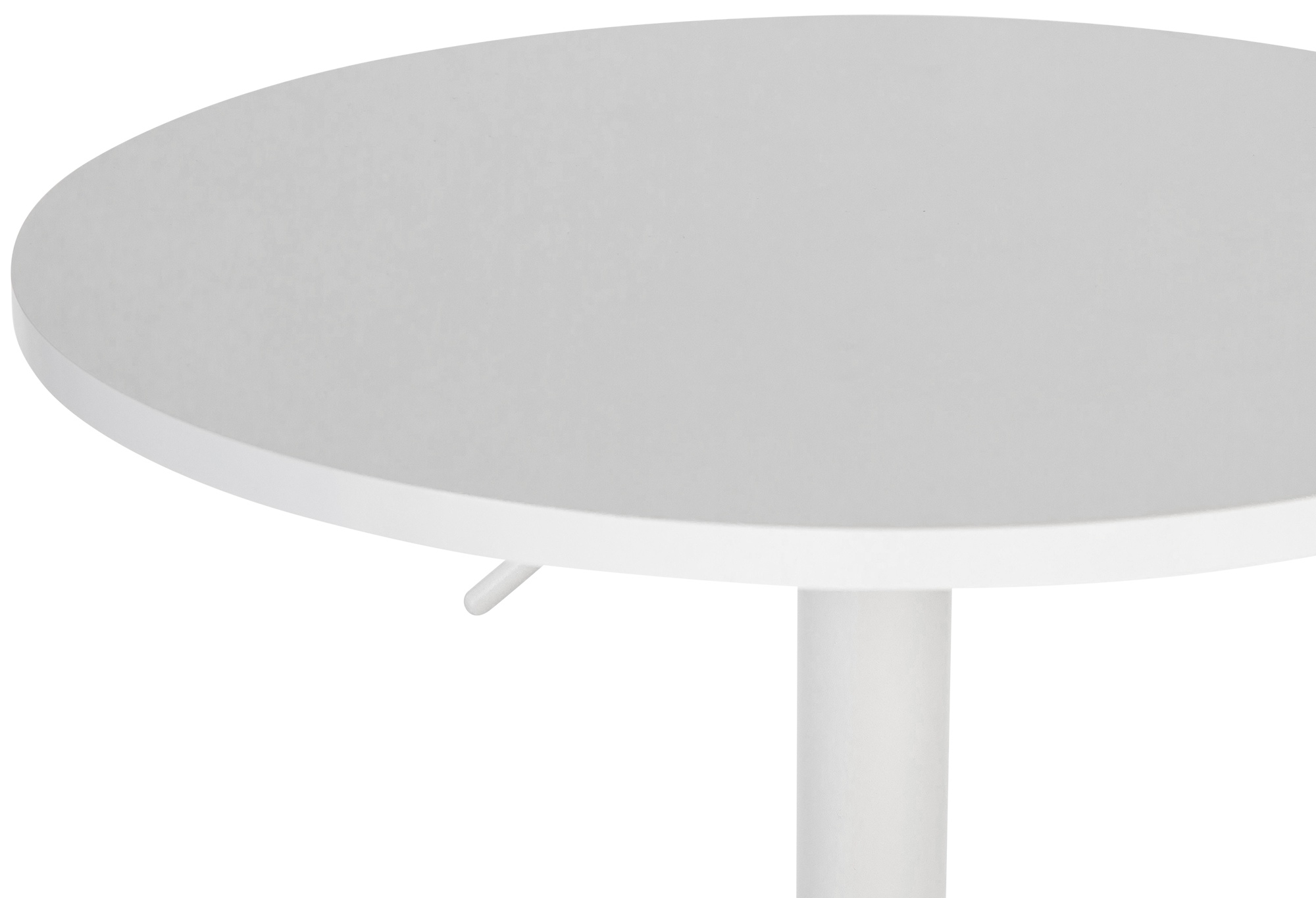 Table haute Lamoni Blanc / Blanc rond