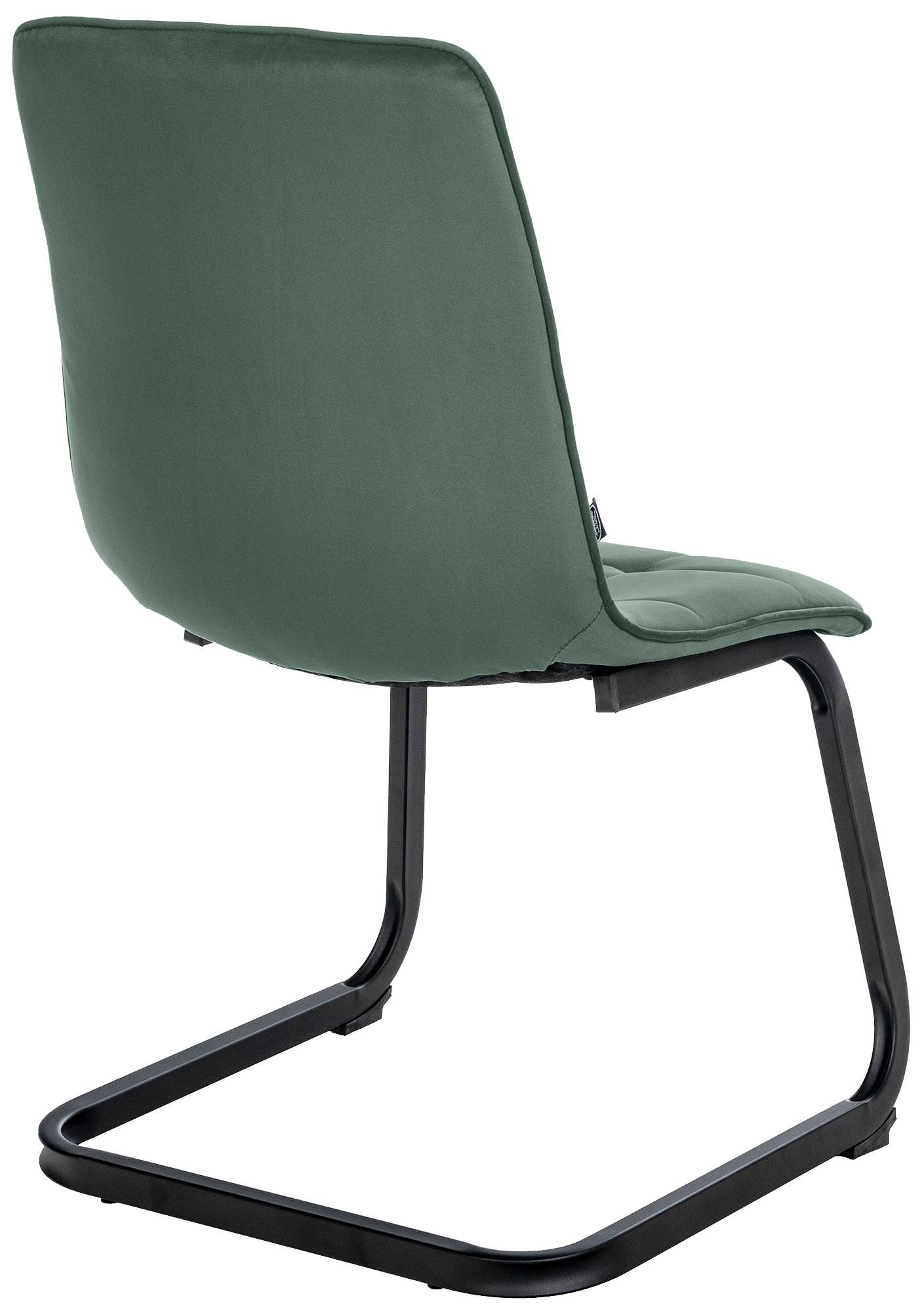 Lot de 2 chaises de salle à manger Vermont velours Vert foncé