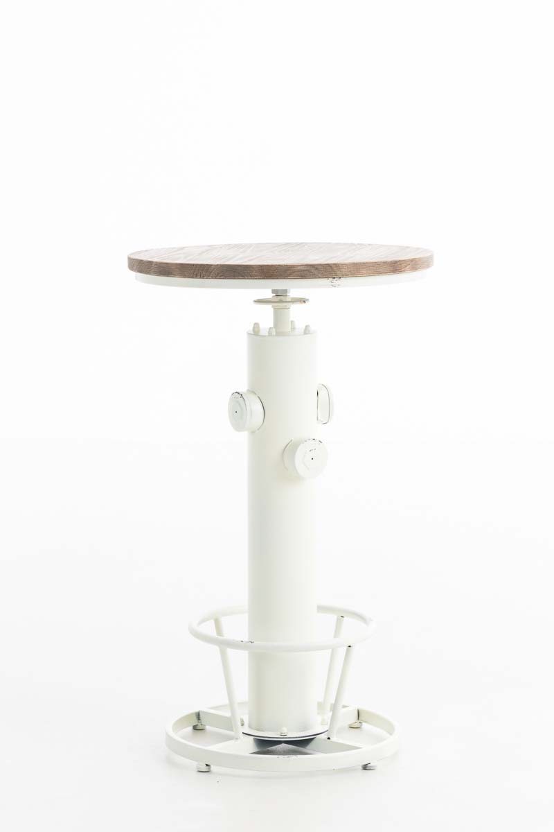 Table haute Ruhr Blanc antique