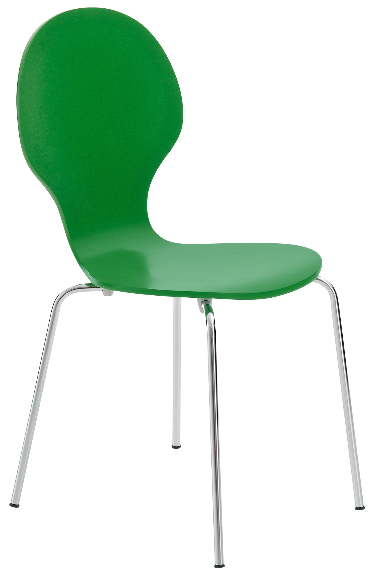 Chaise de visiteur Diego en bois Vert