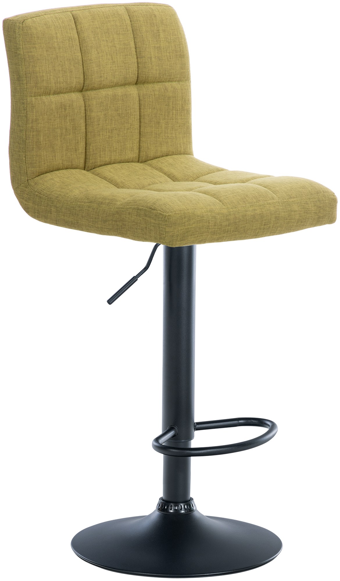 Tabouret de bar Calma Tissu Vert clair Noir