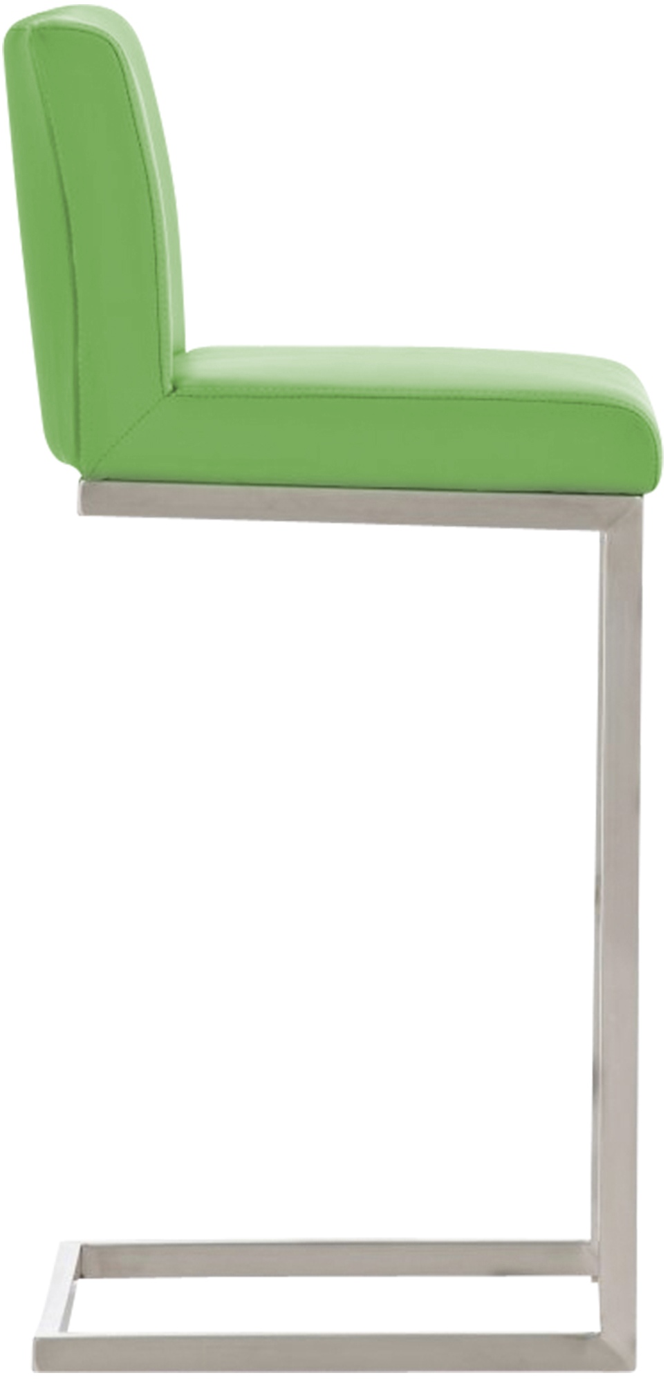 Tabouret de bar Paros en similicuir Vert