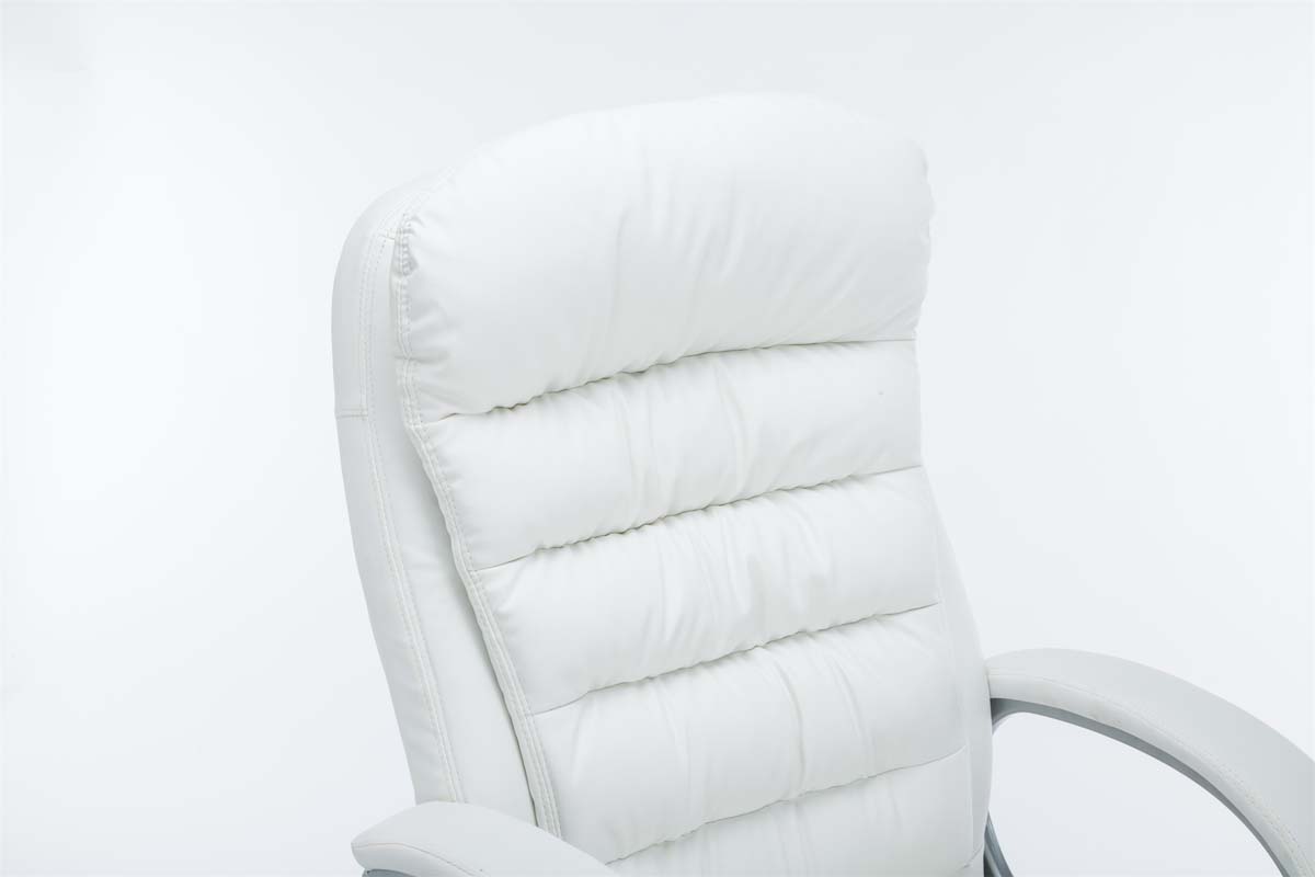 Fauteuil de bureau Big Vancouver similicuir Blanc