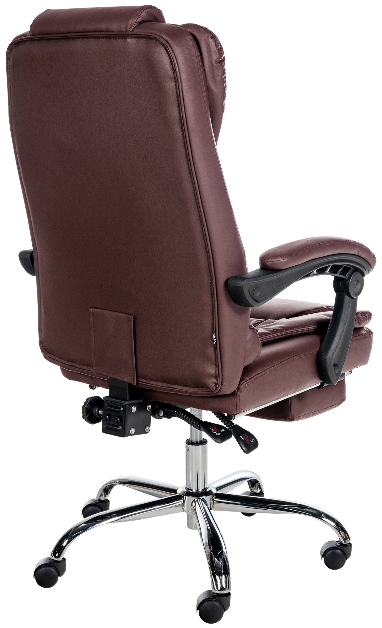 Fauteuil de bureau Oxygen en Tissu ou Similicuir Bordeaux Similicuir