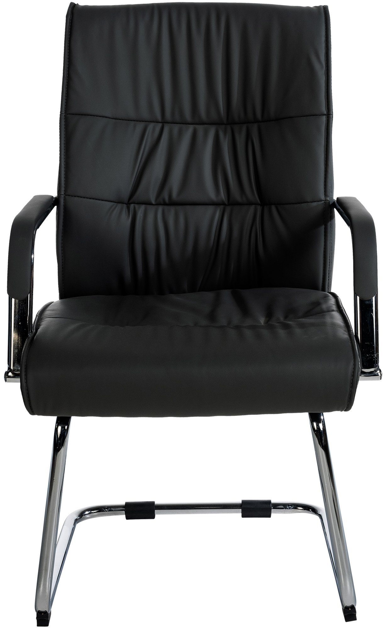 Chaise oscillante Sievert en similicuir Noir