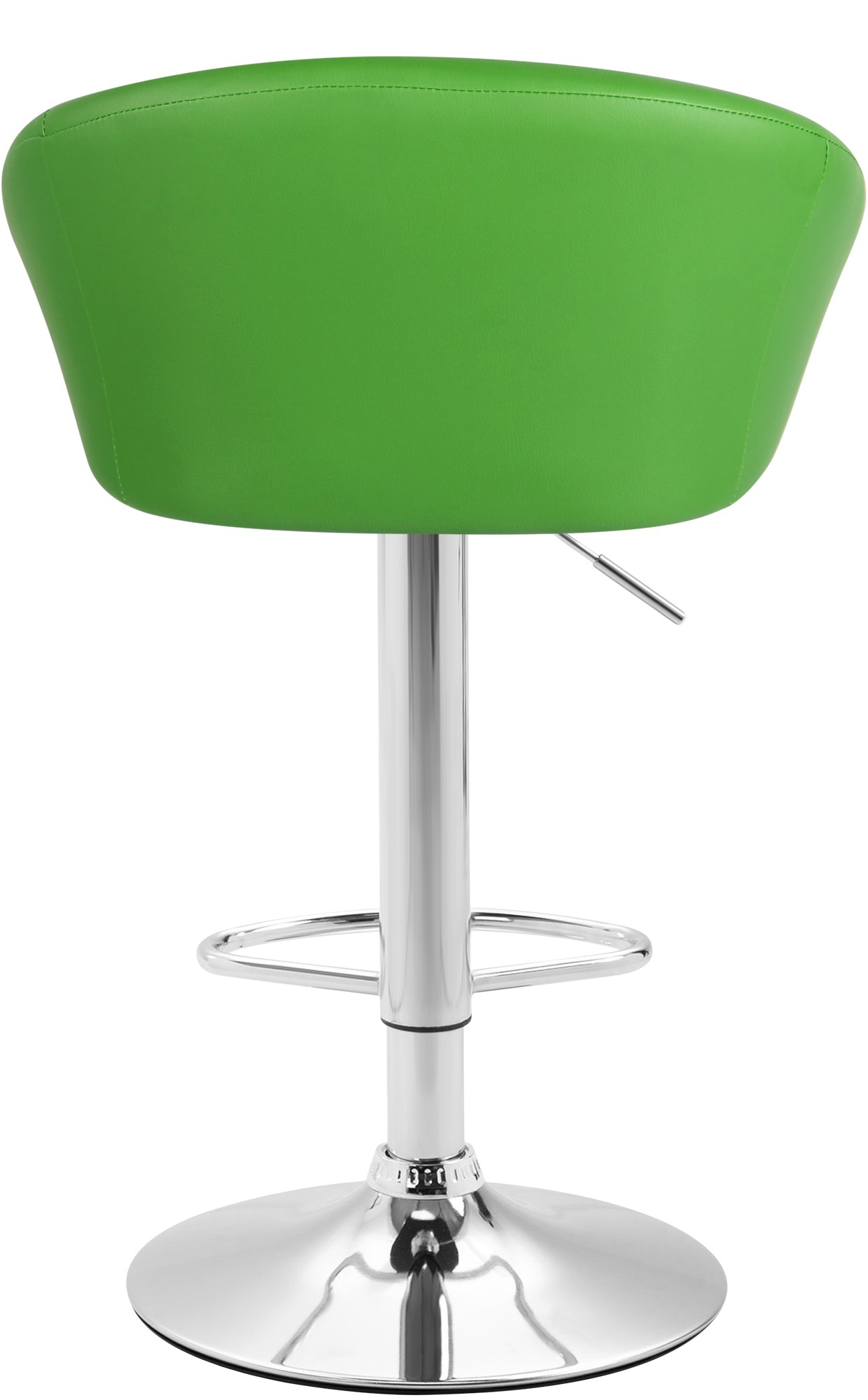 Tabouret de bar Miami V2 similicuir avec pied en métal Vert