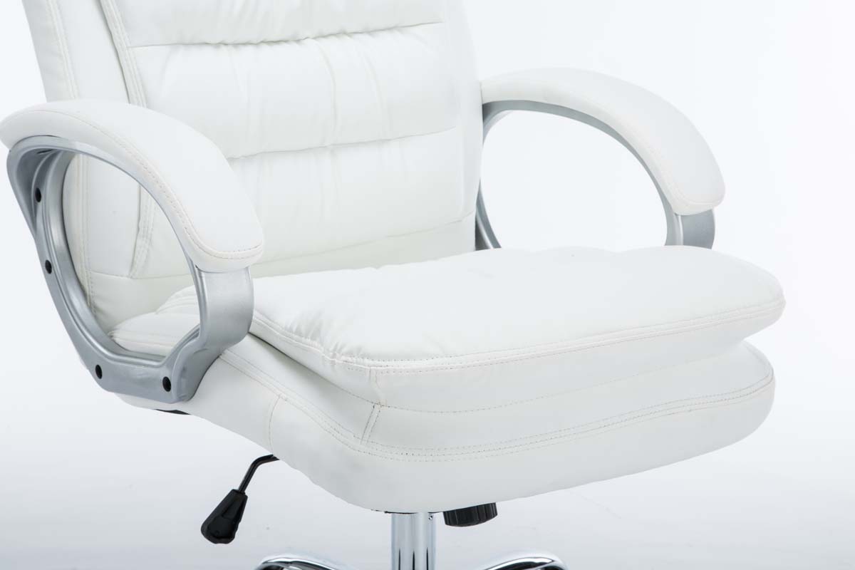 Fauteuil de bureau Big Vancouver similicuir Blanc