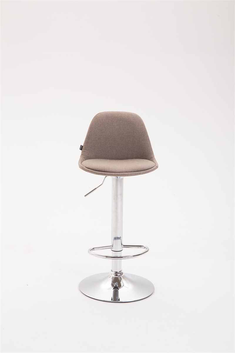 Lot 2 tabouret de bar Kiel tissu Taupe