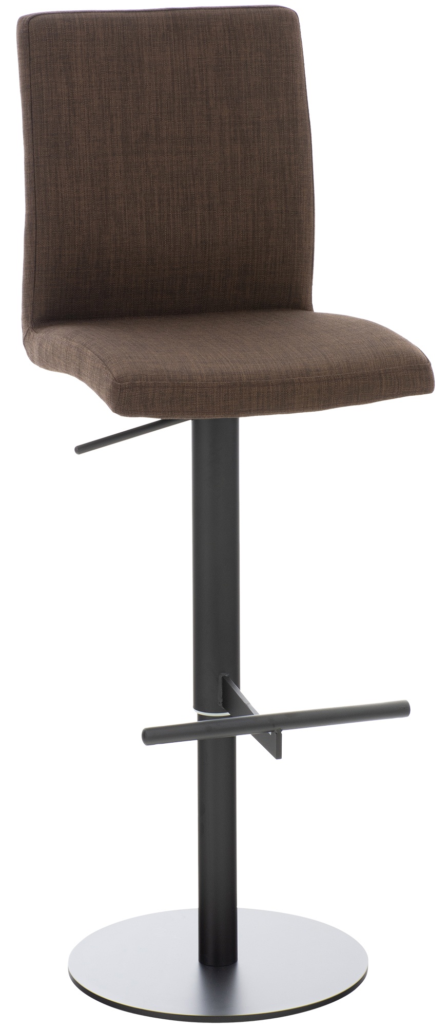 Tabouret de bar Cadiz en Tissu Marron Noir