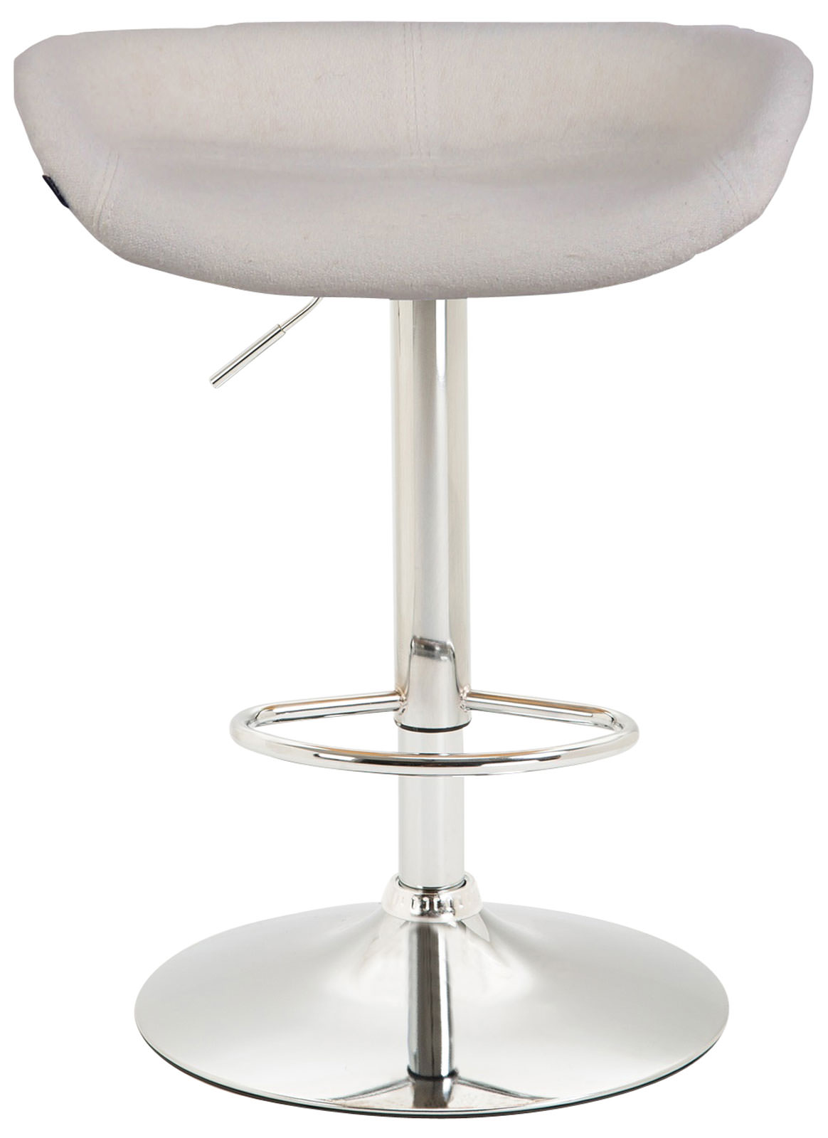 Tabouret de bar Anaheim feutre Blanc Chrome