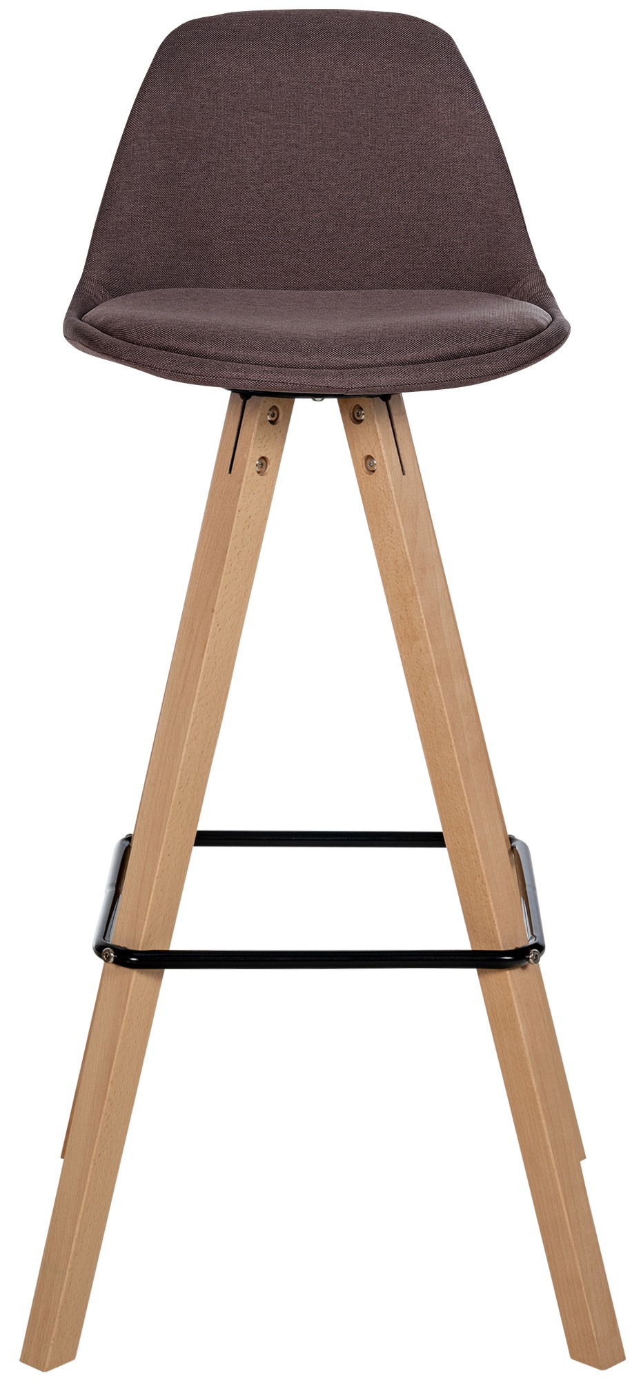 Tabouret de bar Corbin Tissu Square Marron Nature