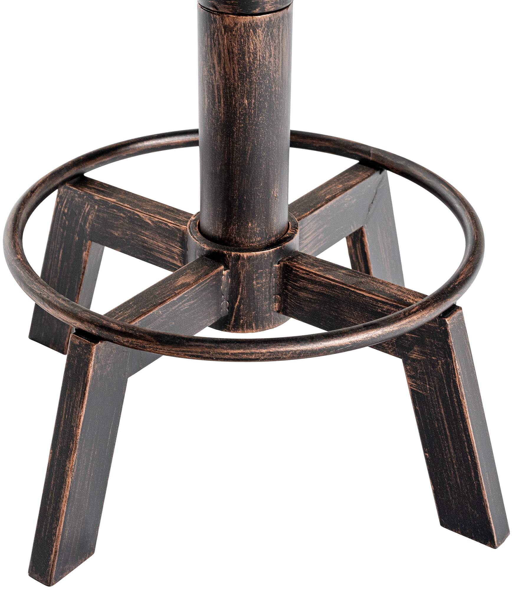 Tabouret Destin en Similicuir réglable et pivotant Bronze