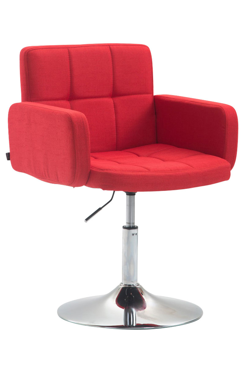 Fauteuil lounge Los Angeles tissu Rouge