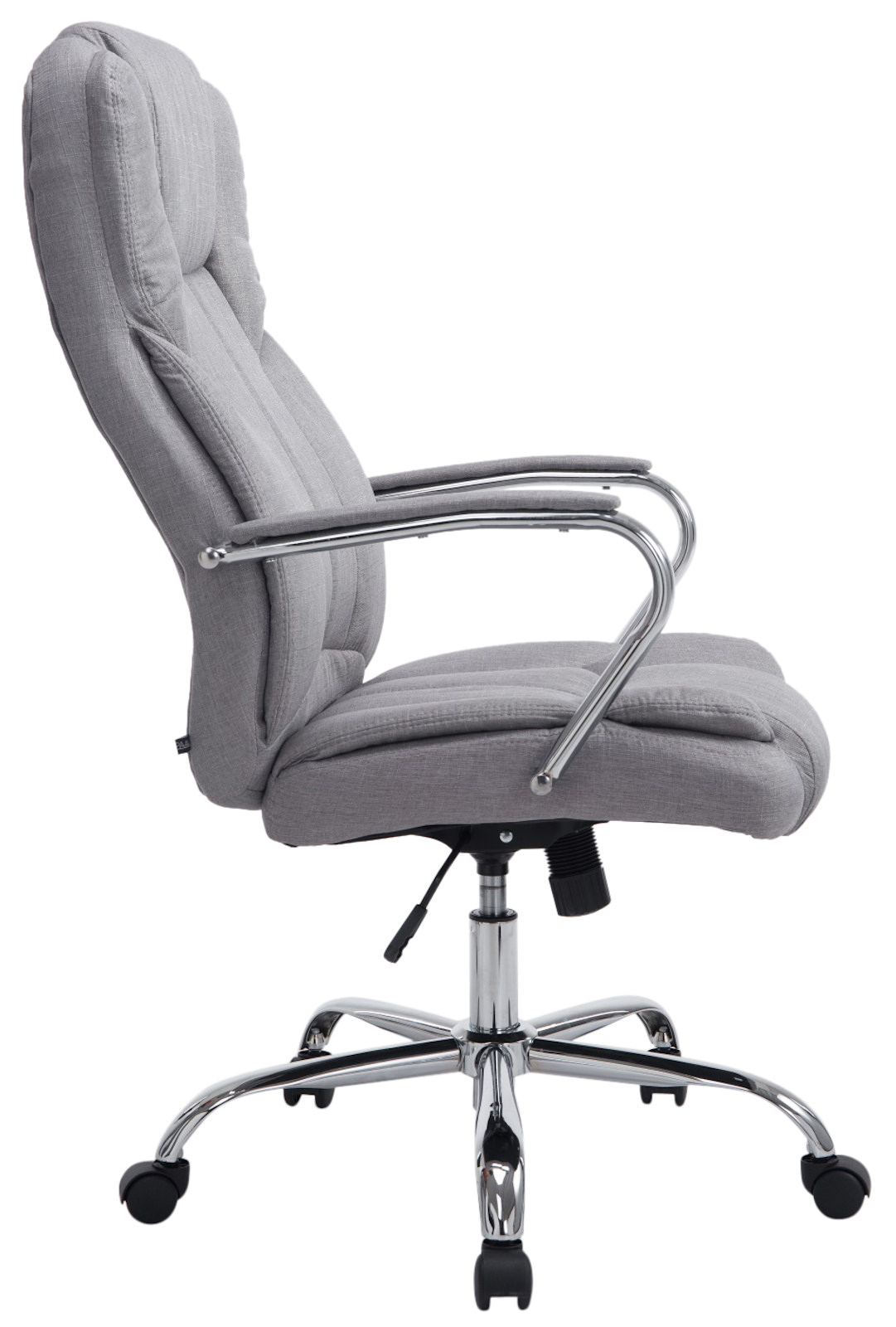 Fauteuil de bureau XXL Xanthos en Tissu capacité de charge de 210 kg Gris