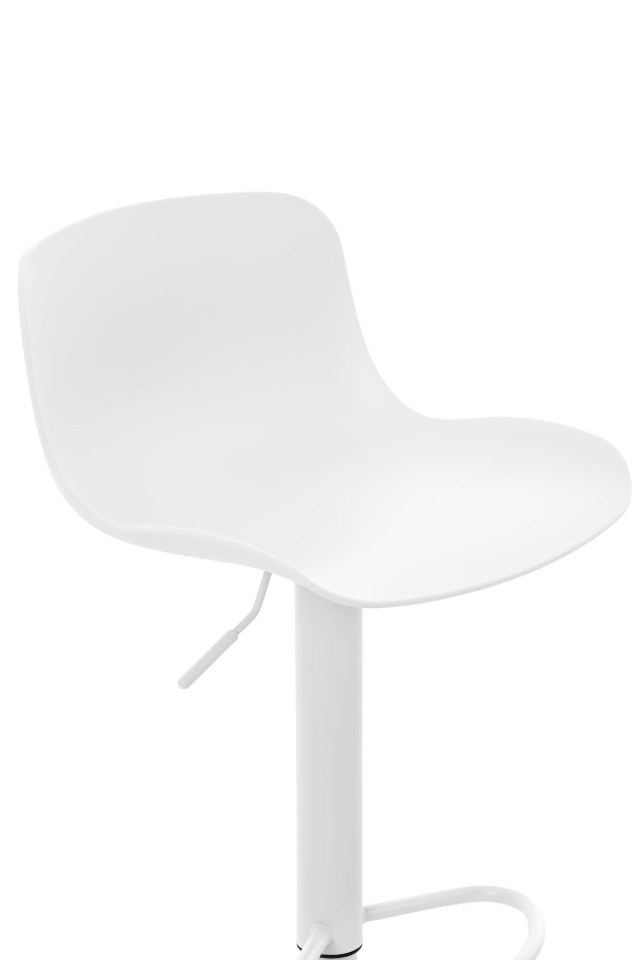 Lot de 2 tabourets de bar Almada en Plastique Blanc