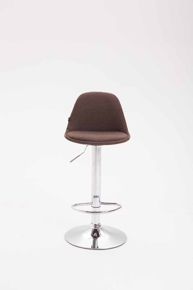 Lot 2 tabouret de bar Kiel tissu Marron