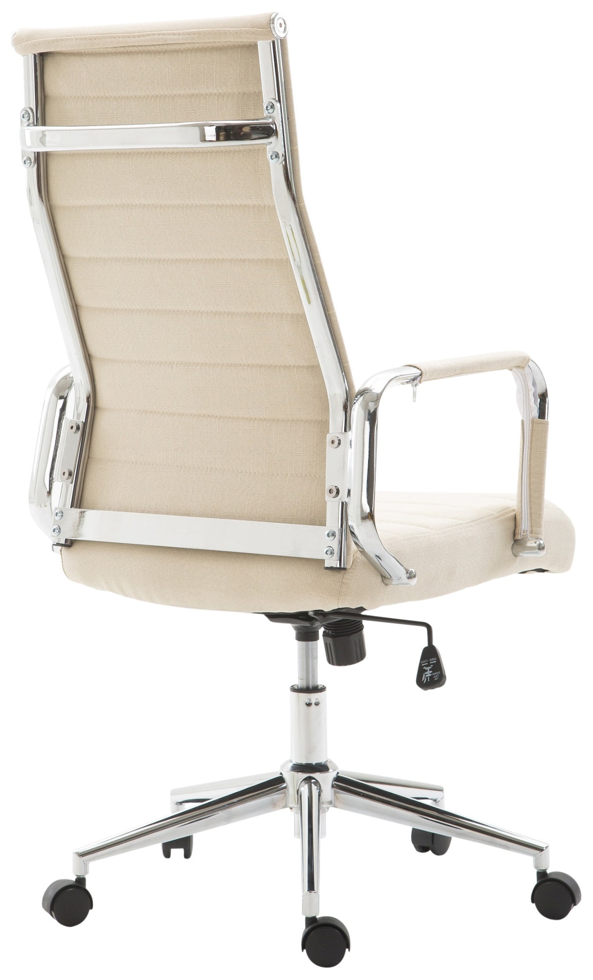 Fauteuil de bureau Kolumbus tissu Crème