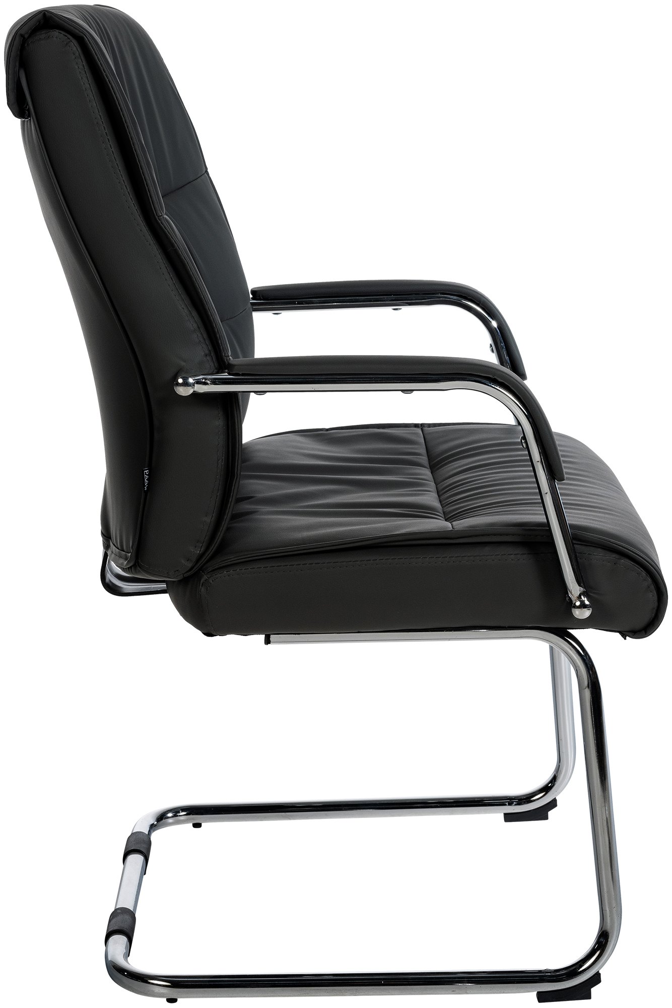 Chaise oscillante Sievert en similicuir Noir