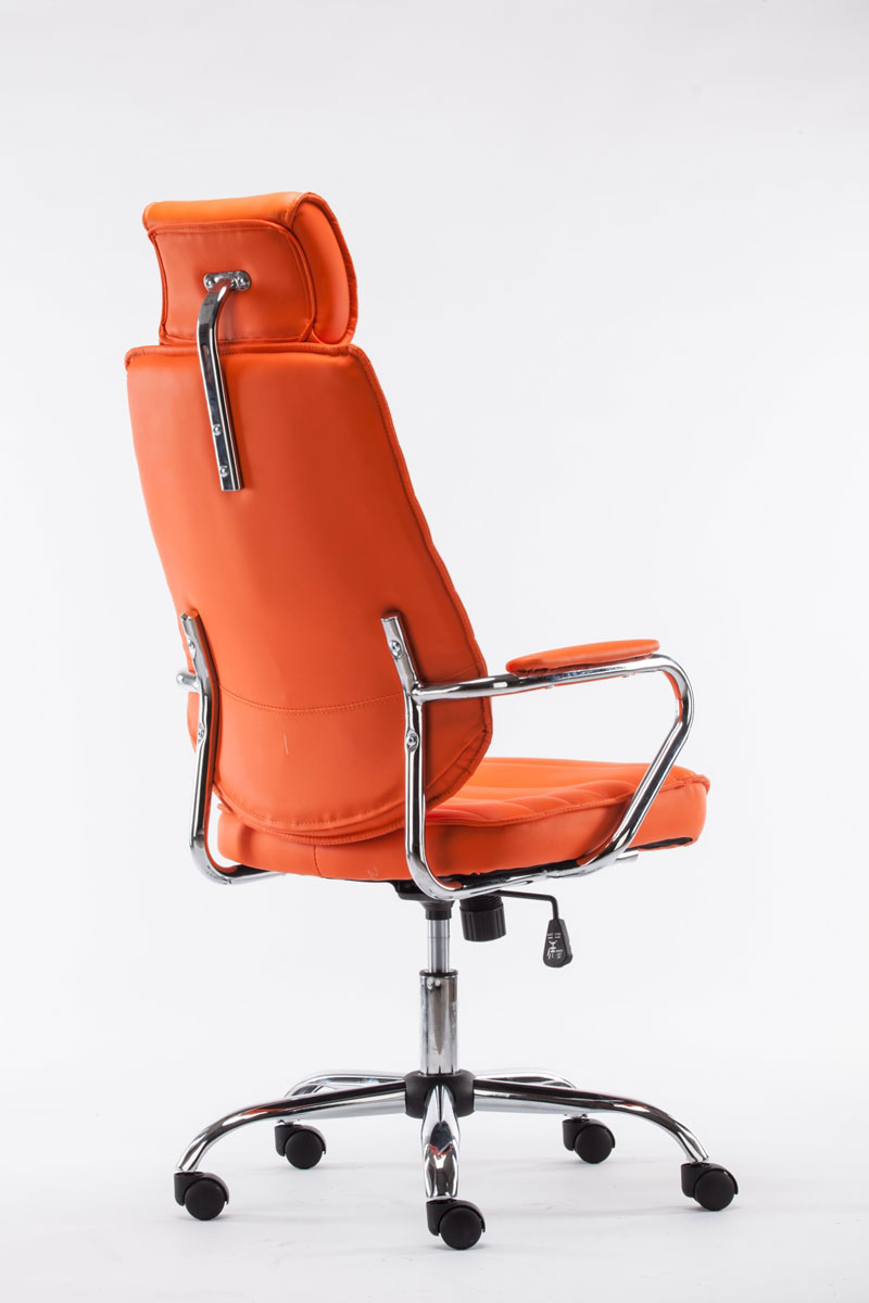 Fauteuil de bureau Rako similicuir Orange