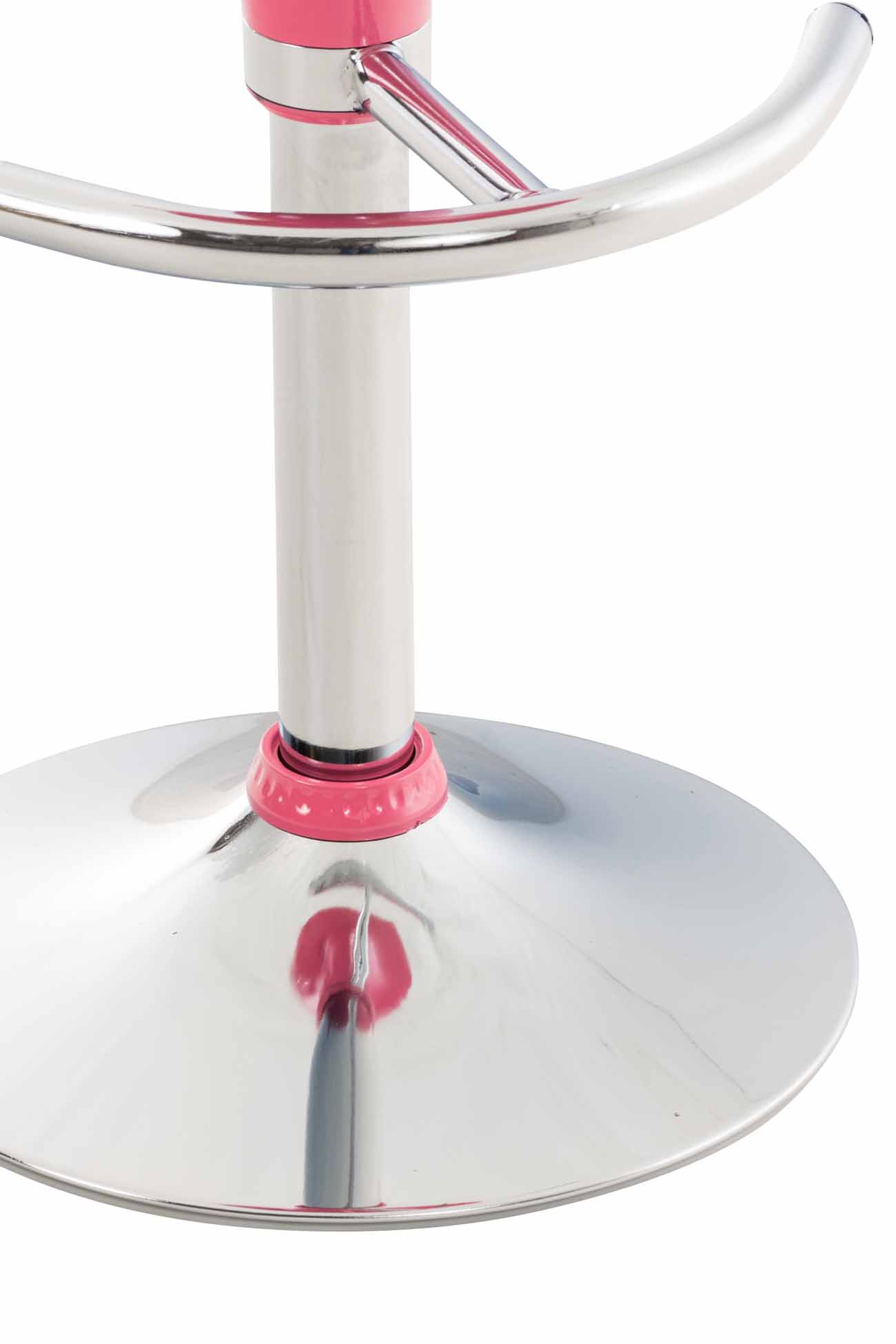 Tabouret de bar Saddle avec Assise en p^lastique pied en métal Rose