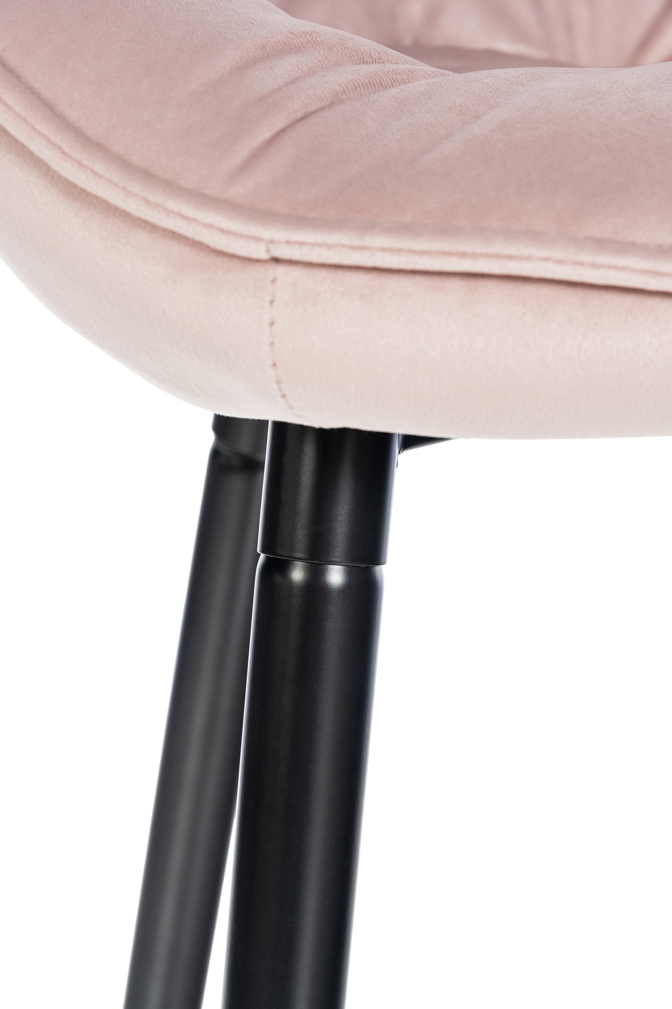 Tabouret de bar Gibson velours hauteur d'assise 76 cm Rose